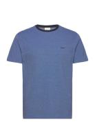 4-Col Oxford Regular Ss T-Shirt Tops T-shirts Short-sleeved Blue GANT