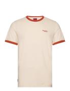 Superdry Essential Logo Ringer Tee Beige