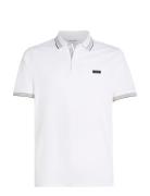 Calvin Klein Stretch Pique Multi Tipping Polo Vit