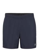 New Balance Core Run 5 Inch Short Blå