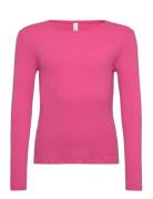 Pkkitte Ls Top Noos Bc Tops T-shirts Long-sleeved T-shirts Pink Little...