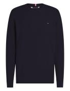 Tommy Hilfiger Refined Structure Crew Nk Marinblå