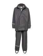 CeLaVi Basic Rainwear Suit -Solid Grå