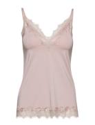 Strap Top Tops T-shirts & Tops Sleeveless Pink Rosemunde