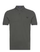 The Fred Perry Shirt Tops Polos Short-sleeved Khaki Green Fred Perry