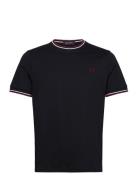 Twin Tipped T-Shirt Designers T-shirts Short-sleeved Navy Fred Perry