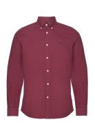 Morris Douglas Shirt-Slim Fit Burgundy