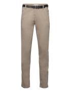 Classic Stretch Chino W?. Belt Bottoms Trousers Chinos Beige Lindbergh