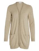 Vila Viril Open L/S Knit Cardigan - Noos Beige