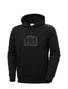 Hh Box Hoodie Sport Sweat-shirts & Hoodies Hoodies Black Helly Hansen
