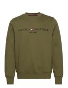 Tommy Logo Sweatshirt Tops Sweat-shirts & Hoodies Sweat-shirts Green T...