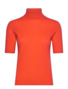 Davida Cashmere Turtleneck T-Shirt Orange