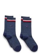 Tommy Hilfiger Th Kids Iconic Sports Sock 2P Blå