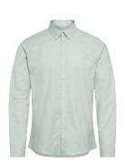 Lindbergh Yarn Dyed Oxford Superflex Shirt L/ Grön