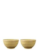 Daisy Small Bowl 2-Pack Home Tableware Bowls Breakfast Bowls Yellow Po...