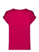 Vila Viellette S/S Satin Top - Noos Rosa