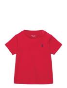 Ralph Lauren Baby Cotton Jersey Crewneck Tee Röd