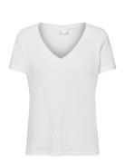 2Nd Beverly Tops T-shirts & Tops Short-sleeved White 2NDDAY