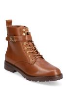 Lauren Ralph Lauren Eldridge Burnished Leather Boot Brun