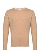 Selected Homme Slhrome Ls Knit Crew Neck Noos Beige