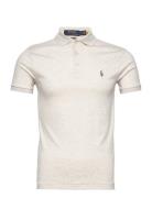 Polo Ralph Lauren Custom Slim Fit Soft Cotton Polo Shirt Kräm