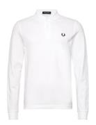 L/S Plain Fp Shirt Tops Polos Long-sleeved White Fred Perry