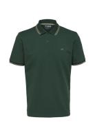 Selected Homme Slhdante Sport Ss Polo Noos Grön