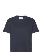 Selected Femme Slfessential Ss Boxy Tee Noos Marinblå