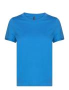 Vmpaula S/S T-Shirt Ga Noos Tops T-shirts & Tops Short-sleeved Blue Ve...