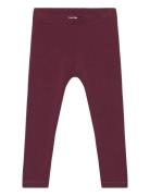 Müsli By Green Cotton Cozy Me Frill Pants Baby Burgundy