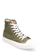 Biajeppe Sneaker High Canvas Höga Sneakers Green Bianco
