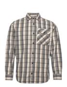 Jack & J S Jcodesert Herringb Check Shirt Ls Ln Grå