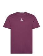 Calvin Klein Jeans Monologo Regular Tee Lila