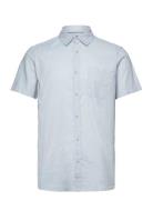 Inglow Tops Shirts Short-sleeved Blue INDICODE