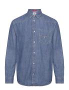 Tommy Jeans Tjm Rlx Western Denim Shirt Blå