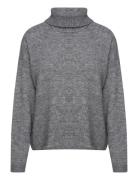 Object Objminna L/S Rollneck Knit Pullover Noos Grå