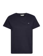 GANT Reg Shield Ss T-Shirt Marinblå