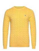 GANT Cotton Cable C-Neck Gul