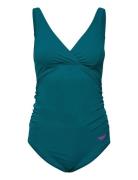 Speedo Womens V Neck Maternity U Back Grön