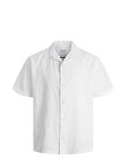 Jack & J S Jjesummer Resort Linen Shirt Ss Sn Vit