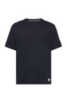 Ss Tee Logo Tops T-shirts Short-sleeved Navy Tommy Hilfiger