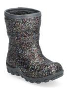 Thermal Boot - Glitter Shoes Rubberboots High Rubberboots Silver Mikk-...