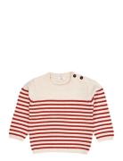 Copenhagen Colors Knitted Striped Sailor Jumper Röd