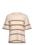 Selected Femme Slfmaline-Liliana 2/4 Knit O-Neck Noos Beige