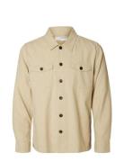 Selected Homme Slhbrody-Linen Overshirt Ls Beige