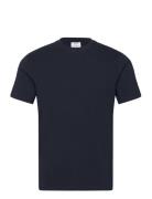 Mango Stretch Cotton T-Shirt Marinblå