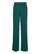 Mango Wideleg Trousers With Belt Grön