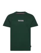 Small Hilfiger Tee Tops T-shirts Short-sleeved Green Tommy Hilfiger
