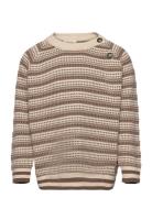 Petit Piao O-Neck Light Nordic Knit Sweater Brun