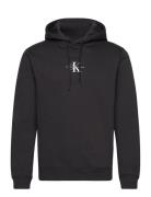 Calvin Klein Jeans Monologo Hoodie Svart